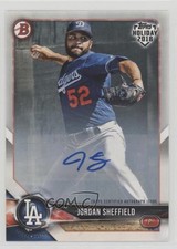 2018 Topps Holiday Bowman Auto 60/99 Jordan Sheffield #TH-JSH Auto 2o7