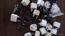 universal travel power adapter converters 120v. to 220V lot of 6 assorted