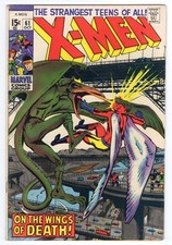 X-Men 61 1969 Marvel Comics VG+ 4.5 2nd Sauron Cyclops Marvel Girl Angel