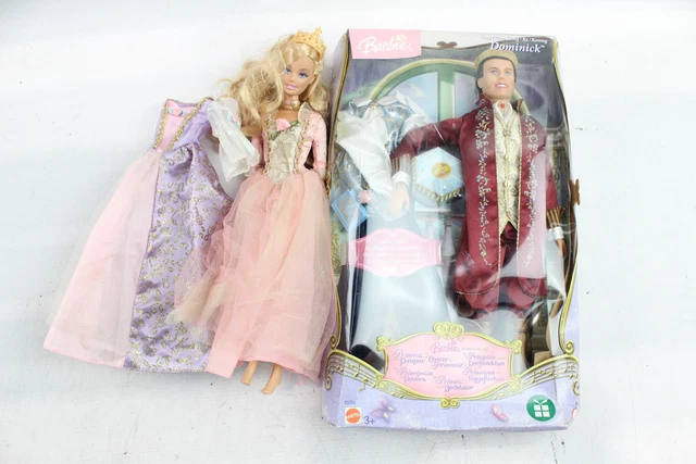 6 Mattel Barbie Movie Merchandise Dolls 2000s Inc Princess & The Pauper Boxed