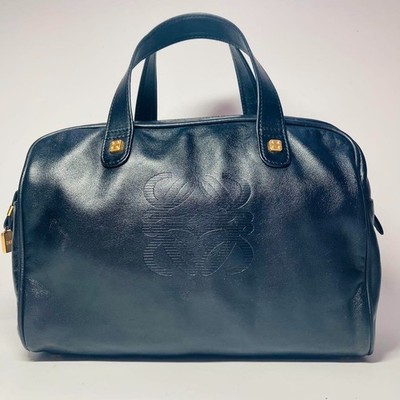 バッグ Loewe Anagram Amazona28 Mini Boston Bag LOEWE Amazona 28 Anagram Handbag Mini Boston Bag Suede Leather Red