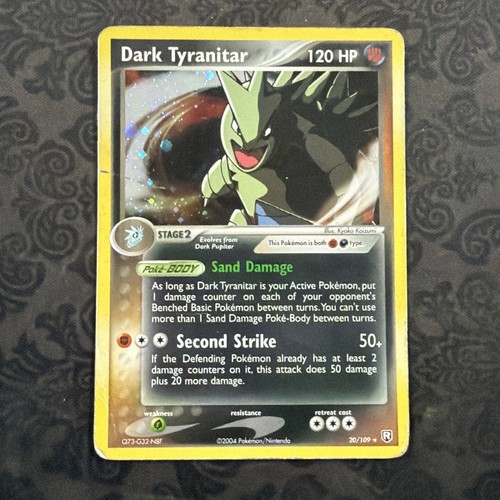 Dark Tyranitar 20/109 Cosmos Holo Pokémon EX Team Rocket Returns 2004 Vintage