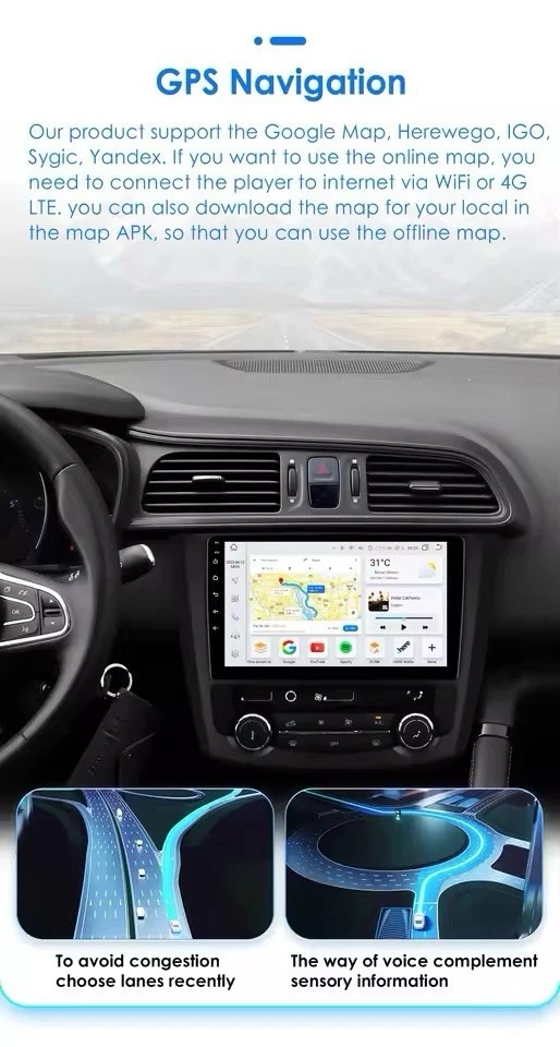 Autoradio Android 14 Para Renault Kadjar 2015-2019 Carplay Inalámbrico Wi-Fi RDS - Imagen 4 de 4