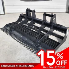 Skid Steer 72" Wolverine Land Leveler Planer Skid Steer Attachment