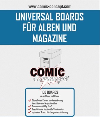 Comic Concept Comic Backing Boards Magazine Size (100 St.)
