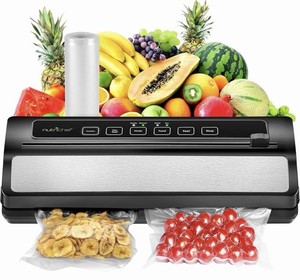 NutriChef Vacuum Sealer Automatic Vacuum Air Sealing System For Food Preserver