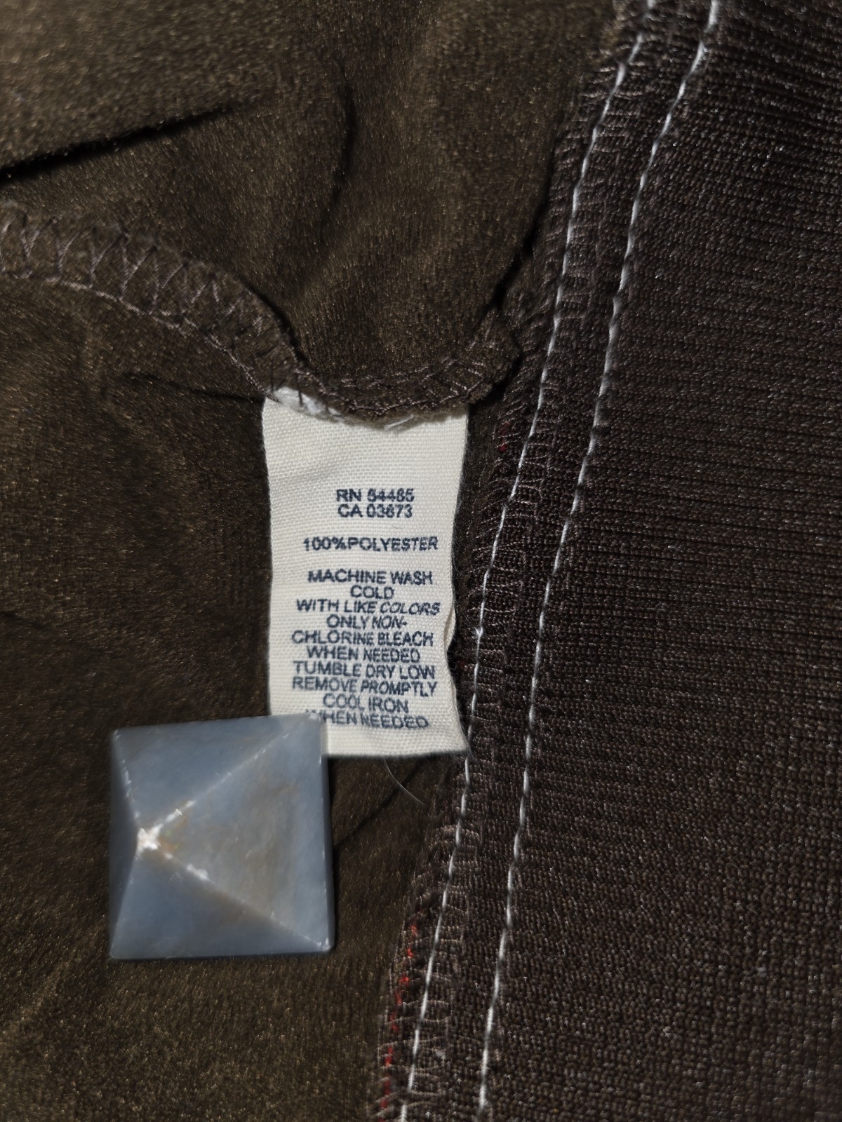 American Eagle Varsity Jacket Medium Brown Zip Up… - image 5