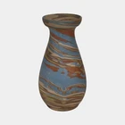 Niloak Mission Swirl 1925-30s Vintage Art Pottery Brown Baluster Shaped 8" Vase