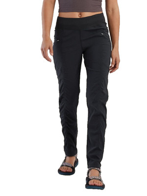 Prana Women's Black Ruched Pull-on Evergreen Hiking Pants  Size XL  Gorpcore