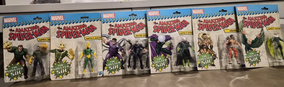 Juego de figuras Hasbro Marvel Amazing Spider-Man vs The Sinister Six 3,75" (6) Foto 3 de 4