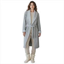 UGG DUFFIELD II SEAL HEATHER BATHROBE COLLAR WOMEN'S ROBE SIZE XL NEW