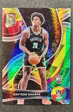 2021 Panini Spectra Rookies Asia Red & Yellow Prizm 01/75 Day'Ron Sharpe #129 RC