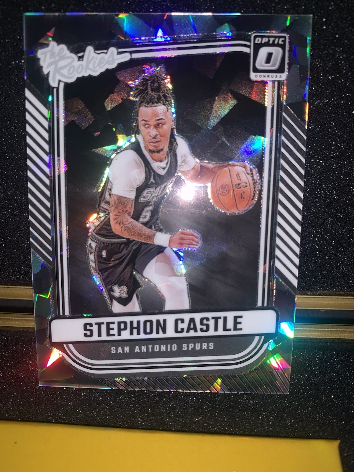 2024-25 Panini Donruss - Optic The Rookies Stephon Castle #4 Cracked Ice /25