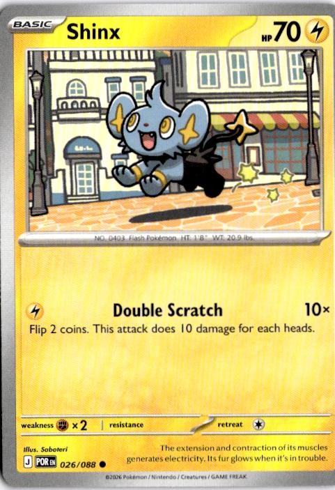 Pokemon : M3: Nihil Zero #025/080 Shinx tcg