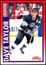 1991-92 Score Canadian English #264 Dave Taylor - 1000 Pts HOF FREE SHIPPING!