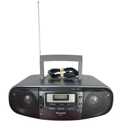 Panasonic RX-D55 CD / Cassette Radio AM/FM USB Boombox Fully