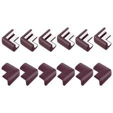 Corner Protectors, 16 Pcs Furniture Corner Guards and Edges Bumpers Dark Brown 