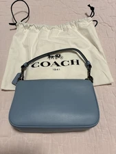 Coach Nolita Handbag Glovetanned Leather  Pale Blue