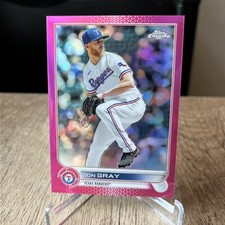 2022 Topps Chrome Base Magenta #23 Jon Gray /399 - Texas Rangers