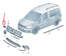 Calandre Volkswagen CADDY