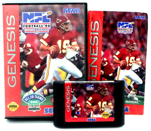 Complete NFL American Football '94 Starring Joe Montana Sega Genesis 1993 Good - Picture 3 of 6