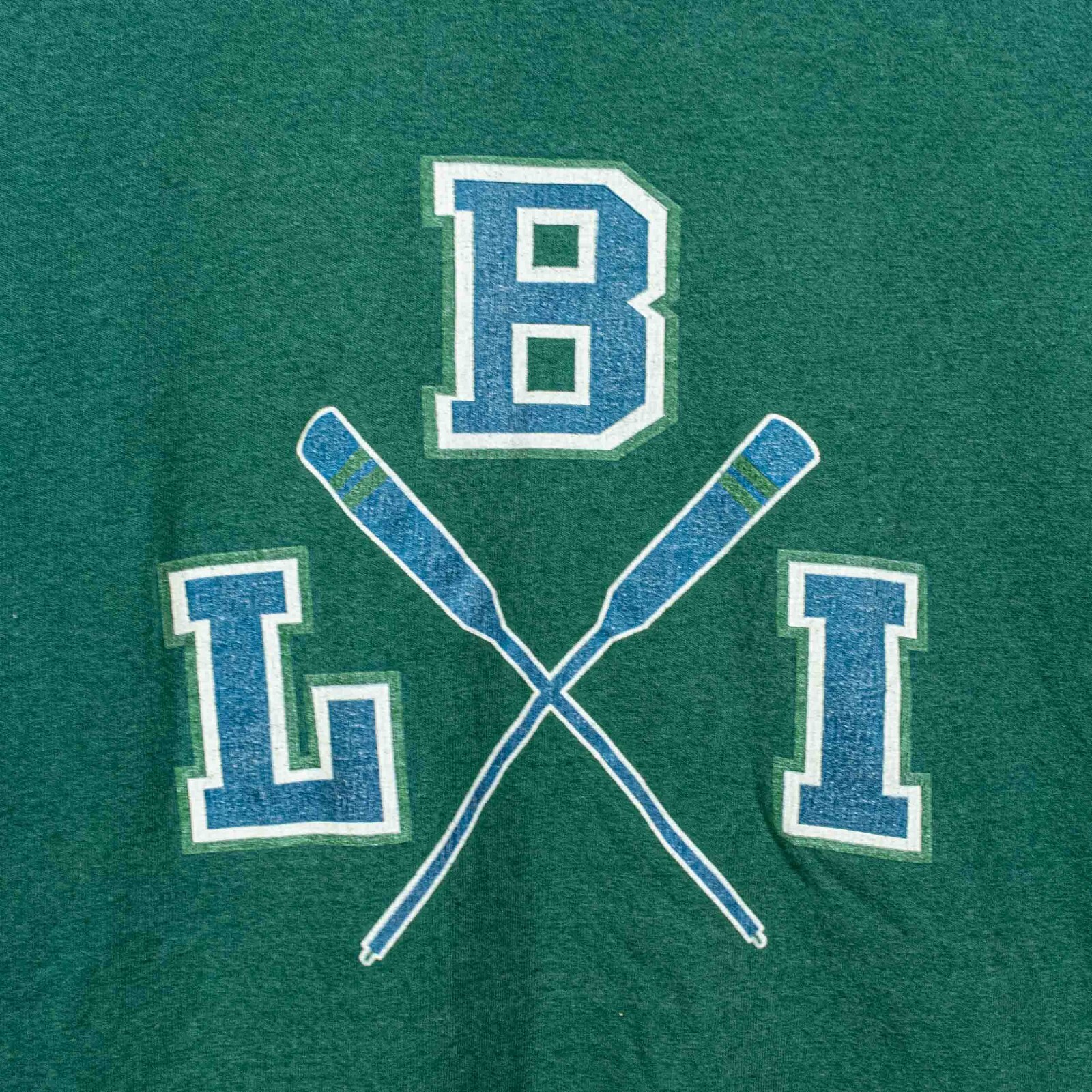 FILA T shirt LBI Long Beach Island remi canottaggio maglia sbiadita sole corta XL VINTAGE anni 90