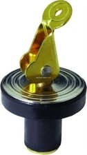 Attwood Livewell Bailer Drain Plug Snap Handle Brass 1/2 in 7533A7