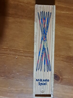 HENBRANDT Gioco di Mikado Legno Scatola Giochi da Tavolo Gioco Shangai Mikado Set di 41