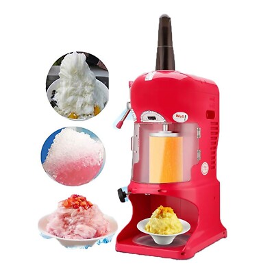 Kolice Commercial Snowflake Ice Maker, Ice Shaving Machine, 150kgs/H