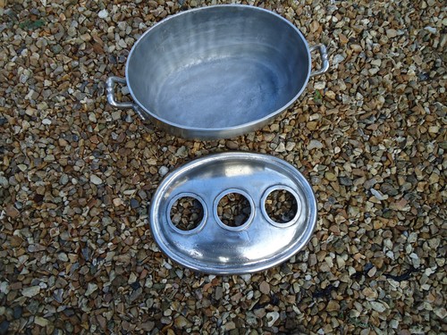 Vintage Style Silver Champagne Ice Bath 3 Bottle With Lid Wine Cooler Bucket Tub - Picture 7 of 8