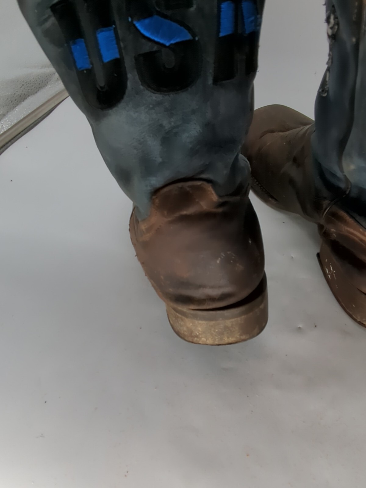 Dan Post Thin Blue Line Flag Patch USA Cowboy Boo… - image 5