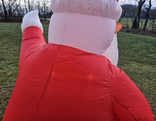 2004 Gemmy Rudolph The Red Nose Reindeer w/ Santa 7Ft Tall Recoated for Parts - Picture 9 of 20