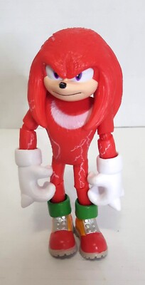 KNUCKLES ~ 2022 Jakks Sonic The Hedgehog 2 Movie 4'' Articulated Action Figure