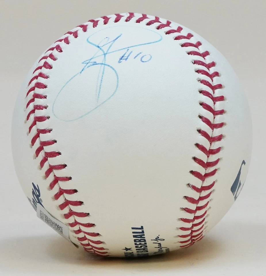 Jurickson Profar 2x Firmado Oficial Grandes Ligas de Béisbol Certificado de Autenticidad Bas Padres Bravos Foto 2 de 4