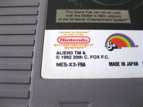 Alien 3 authentique version originale nintendo nes fra - Photo 4/6