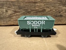 Thomas Train Trackmaster Sodor Mining Quarry Cargo Car Flip Top Gold Silver 2006