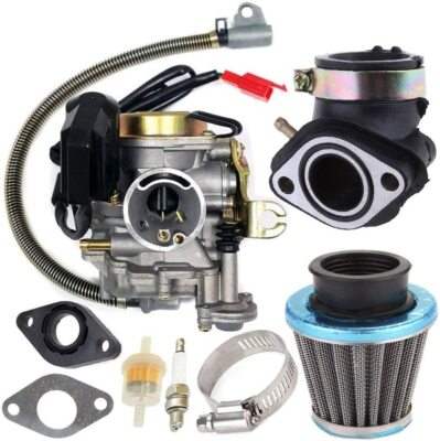 Tuyau D'Admission Air En Caoutchouc Pour Moteur GY6 - Pour Scooter, ATV, Go-Kart, Quad - Résistant Chaleur