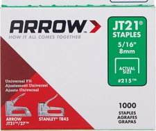 ( 3 ) 1000-Pack Arrow Fastener 5/16 Staples 215 fits JT21/T27  and Stanley TR45