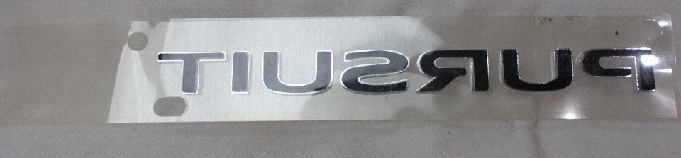 Fits; Pontiac Pursuit " PURSUIT " Decklid Trunk Emblem Nameplate 2005 2006 - Image 3 of 4