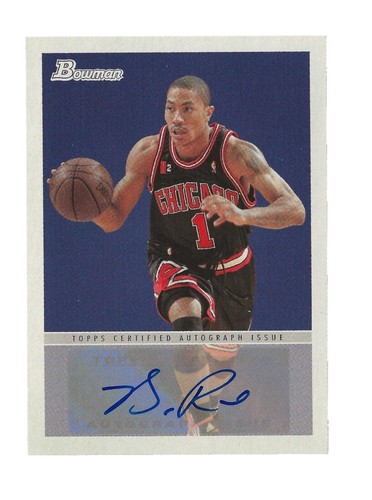Bowman 2009 Derrick Rose Autograph Card | eBay