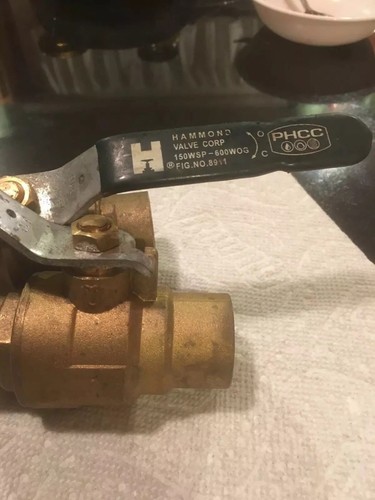 Valve Plumbing lot(2) 1โ Lead Free Sweat Solder Full Port Water ShutOff Ball