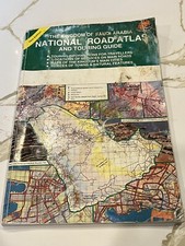 Vintage 1994 Kingdom of Saudi Arabia Road Atlas Maps touring guide Farsi Maps
