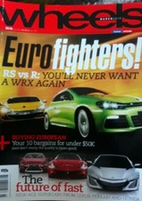 Wheels Car Magazine March 2012 *Euro Fighters*