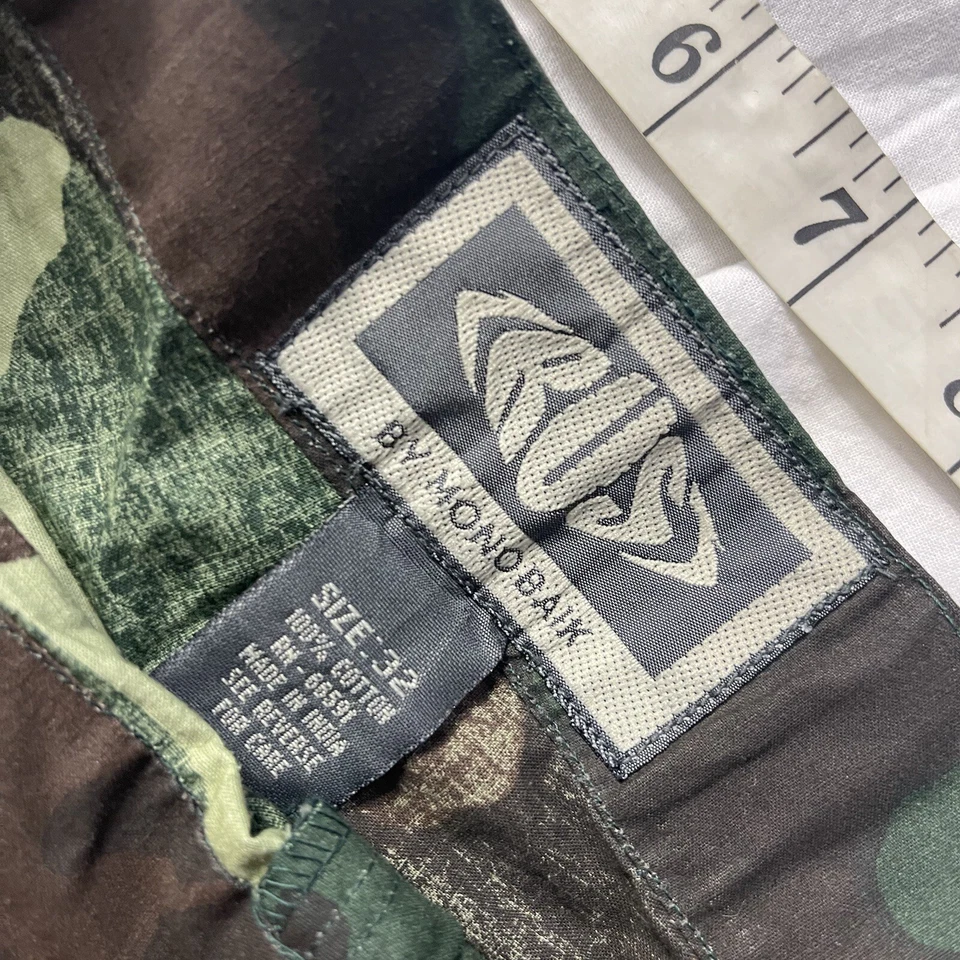 "Pantalones camuflados militares holgados de pierna ancha Y2K de colección 28x32 cargo Rave Jnco Kik 11,5"" abiertos" Foto 3 de 4