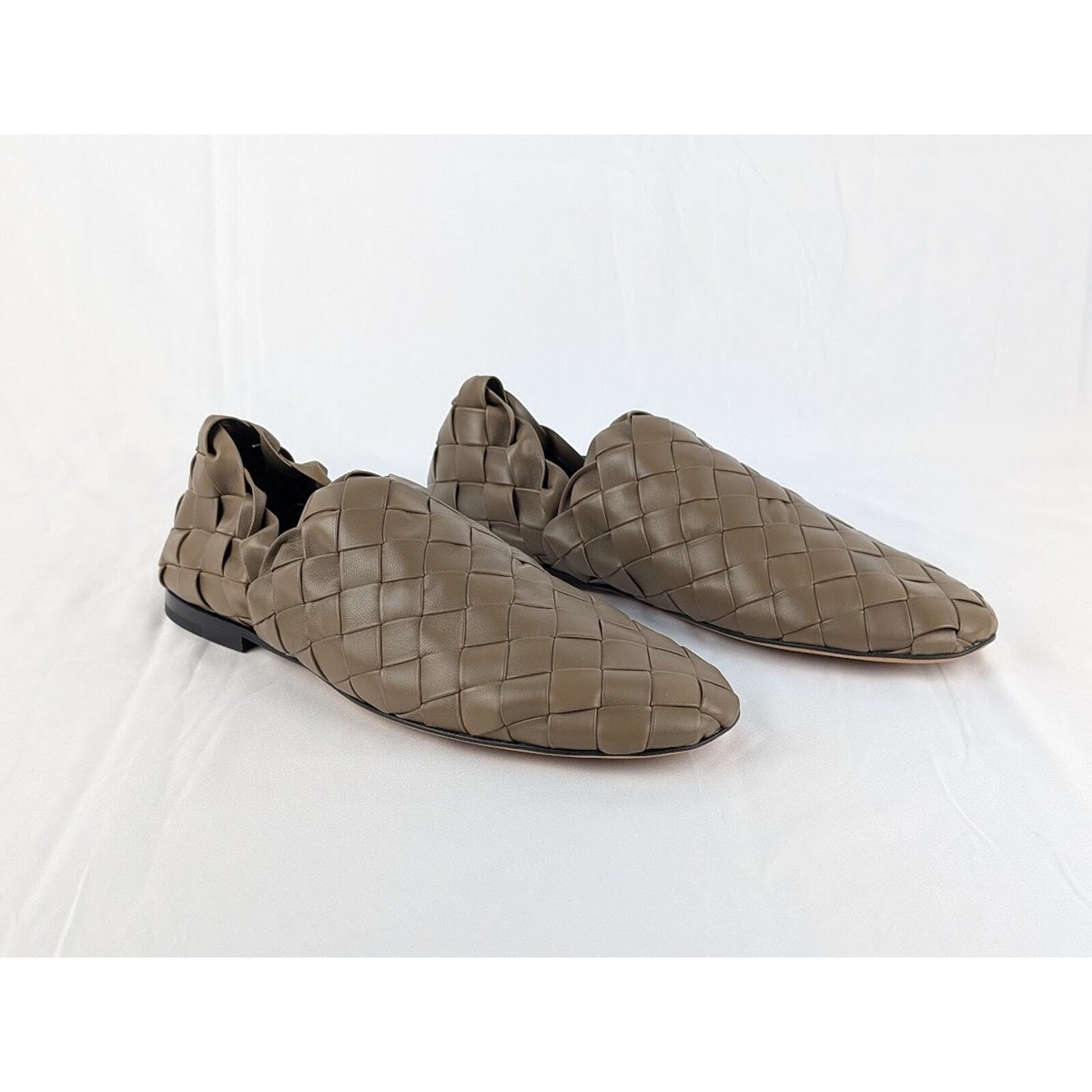 Bottega Veneta Slipper Intreccio Lagoon Nappa Jute in Brown