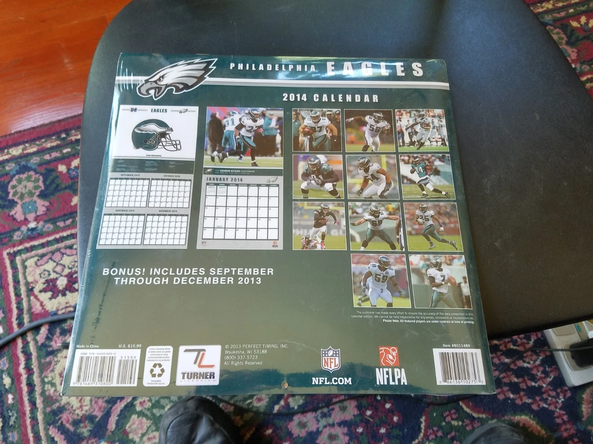 Perfect Timing NFL PHILADELPHIA EAGLES 2014 Wall Calendar New Sealed | eBay