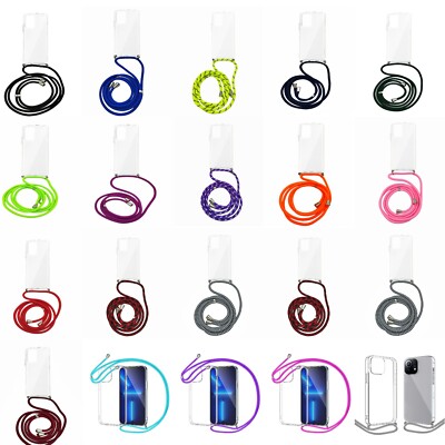 Hülle mit Band für Xiaomi Redmi A3 12c 13c 14c Note 12 Note 13 Handykette Case