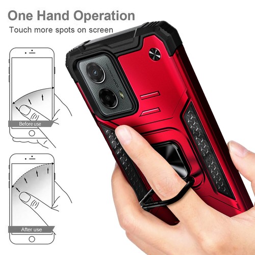Funda para Motorola Moto g STYLUS (2024) 5G a prueba de golpes con soporte de anillo + vidrio templado - Imagen 21 de 31