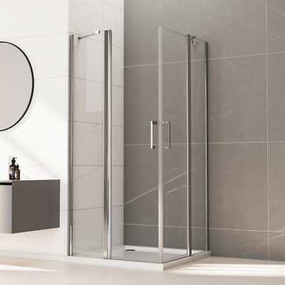 Duschabtrennung Duschkabine 90x75 80x80 Pendeltür Duschtür Dusche H:185cm