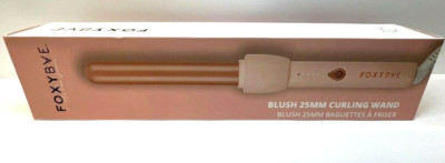 NEW FoxyBae Baby Blush Professional Curling Wand, Ceramic Tourmaline, 25mm 